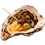 Oysters grilled with garlic butter