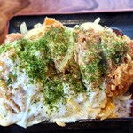 弓田食堂 - この青海苔もなんとも言えません^⁠_⁠^横もはみ出てる!