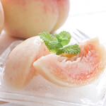 fresh frozen white peach