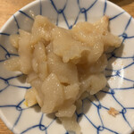 天ぷらめし 金子半之助  - テーブルに置かれたゆずいか