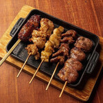 Assortment of 5 types of chicken Grilled skewer