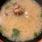 天ぷらめし 金子半之助  - セットのアサリの味噌汁