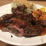 道頓堀 あかい - 牛ステーキランチ200g　1,200円(税込)　※さらに寄ってみた