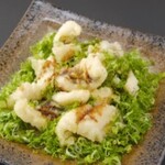 寿し元dining - 大阪泉州　　穴子天ぷらねぎ醬油　880円