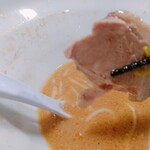 翔鶴 - 叉焼のアップ。これもいつもとおんなじ。