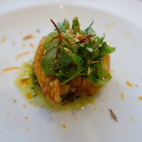 リストランテ アクアパッツァ - アンコウのフリットサルサピエモンテーゼ蜜柑の香り