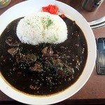 カウボーイカレー - ＋100円でライス大盛りですが、カレーも肉も大盛りになってます（笑）4