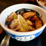 自家製うどん うどきち - 肉汁うどん(ウルトラもち麺)@税込1,100円