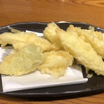 三代目網元　魚鮮水産 - 葱の天ぷら