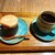 うさぎや CAFE - 料理写真:モナカ２枚付き、そしてたっぷりのコーヒー