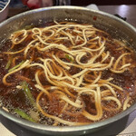 博多名物 もつ鍋 笑楽 - 〆のちゃんぽん麺