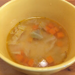 Tavero zenzai Hutte - スープ