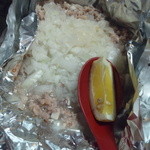 もつ焼 まるい - なんこつのホイル焼き