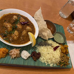 南インド料理DAL - 期間限定ディナーメニュー、オイスターマサラ。と、追加でお願いしたグリーンチャトニ。