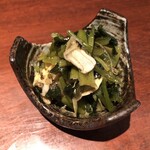 Yotsuya Shimmichi Doori Yoiyoi - 安曇野の葉わさび　醤油漬け