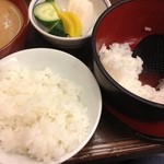 駒形どぜう - 御飯と漬物