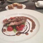 リストランテ ラ チャウ - 本日の肉料理。豚肩ロースグリル。ワインとバルサミコソース。