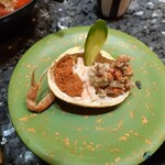 近江町市場寿し 支店 - 香箱ガニにぎりのシャリなし