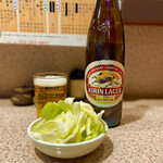 Kameyoshi - 瓶ビール　大瓶　キリンラガー　