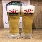 Engi No Ebichan - 生ビール480円。キレキレで美味しい