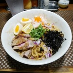 麺処 はら田 - 鴨と蟹ミソのまぜそば1200円