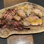 Osuteria Kei - シェフのおまかせ4種の肉料理の盛り合わせ