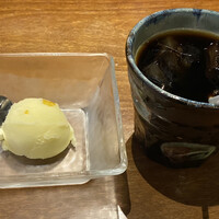 和牛料理 要 - アイスコーヒー　ゆずシャーベット