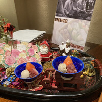 日本料理 幸庵 - デザートはそりに乗って。