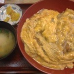 越前蕎麦 見吉屋 - たまご上カツ丼