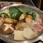 板そば蒼ひ - 牡蠣鍋