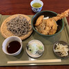 朴仙 - 料理写真:「天丼セット」と「田舎蕎麦」