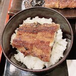 炭焼うな富士 - 長焼きをご飯に乗せてみました