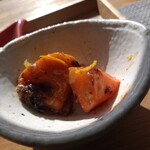 カフェプラスドット - 柿の柚子味噌ソテー