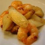 中国麺飯 勇 - 海老と白アスパラ