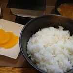 Kicchin Koubou Nakaya - ご飯、味噌汁、漬け物