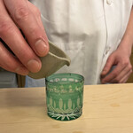 山玄茶 - そして果肉をいただいた後は残り皮を絞ってジュースに。