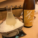 山玄茶 - お酒② 蒼空 特別純米生原酒 短稈渡船(京都) ポップで青いラベルのイメージが強い蒼空の秋酒バージョン。珍しい深みを感じる味わい。