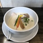 麺や 志道 - 白湯 塩(麺ハーフ)