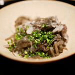 膳処末富 - 葱がやわらかな青味を香りに乗せて美味しさ膨らみます。