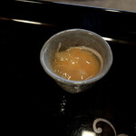 瓢亭 - 烏賊の蟹子和え