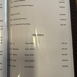 瓢亭 - Drink menu (as of 2022.12)