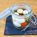 Pickled quail egg