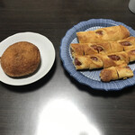 粉とクリーム - 食べやすい長さに切断