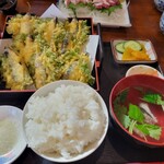 船頭の台所 - 鰯の天ぷら定食