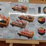 魚河岸 ひかり寿司 - お寿司メニュー(2022年12月)