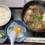 伊賀富 - すき焼きうどん定食900円税込