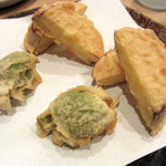 天ぷら 大塚 - ふきのとう　五郎島金時