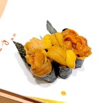 Sushi Shiorian Yamashiro - ウニ食べ比べ