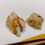 鮨 栞庵 やましろ - 穴子 塩とタレ