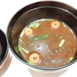 鮨 栞庵 やましろ - アオサの味噌汁